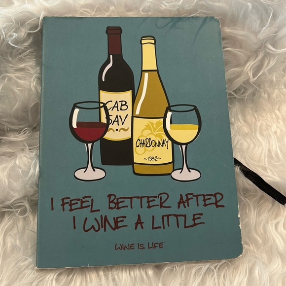 Accessories - New Journal Wine A Little by Paperworks 252 Lined Pages Never Used Book